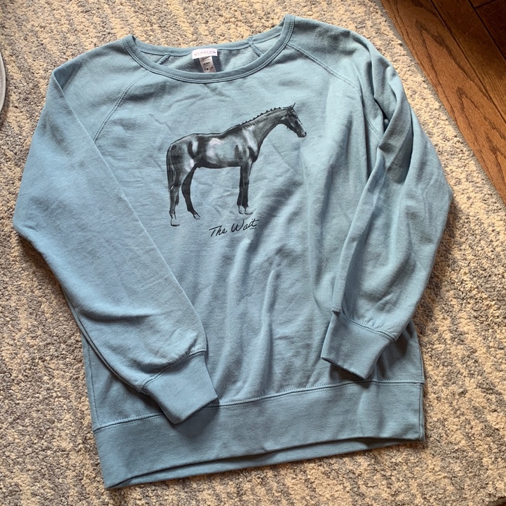 “The Wait” horse crewneck